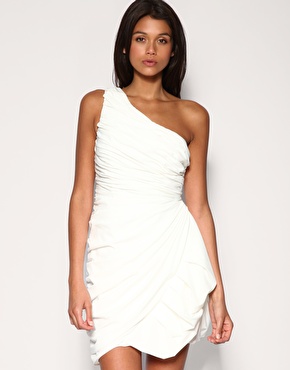  Shoulder Dress on Unique Pleat Grecian One Shoulder Dress  Asos  On Sale For  161 37